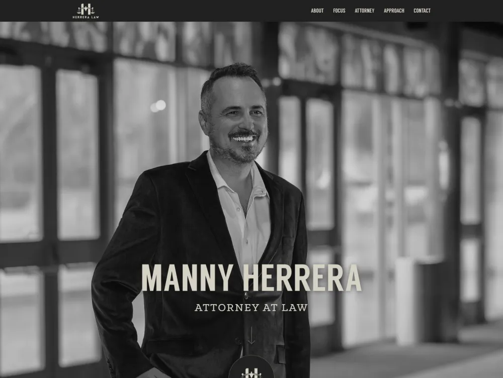 Herrera-Law.com homepage hero